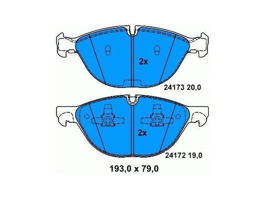 X6 E71 BMW フロントブレーキパッド 34116778048 防腐 防腐