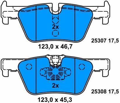 34216850569 BMW 1 F20 と 2 カペ F22 オートブレーキシステムの自動車ブレーキパッド交換