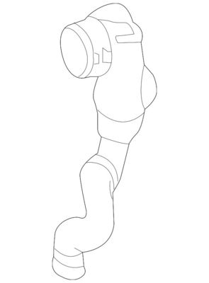 2185010382 エンジン部品 冷却用水管