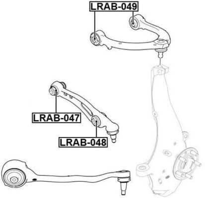 LRAB049 サスペンション部品 制御腕 ブッシュ